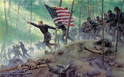 Joshua Chamberlain saved the Union Flank at Gettysburg, on Day 2 at Little Round Top